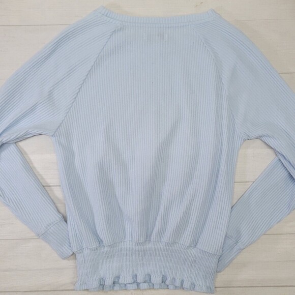 NINE WEST Womens Blue Ribbed Sweater Size XS - Picture 1 of 5